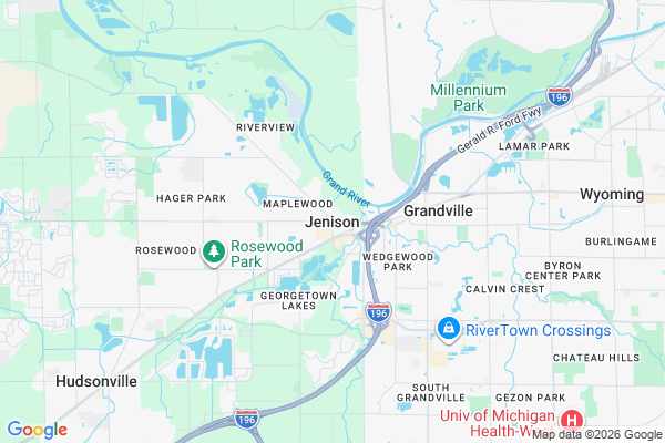 Service Area & Hours | Jenison Showers