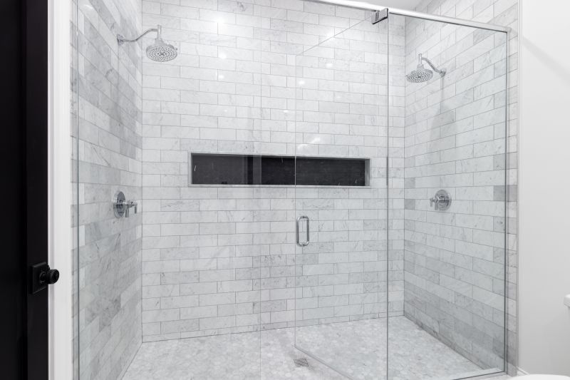 Compact Shower with Glass Walls
